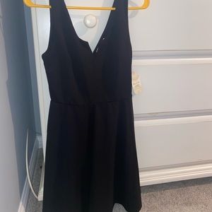Black fit and flare formal dress